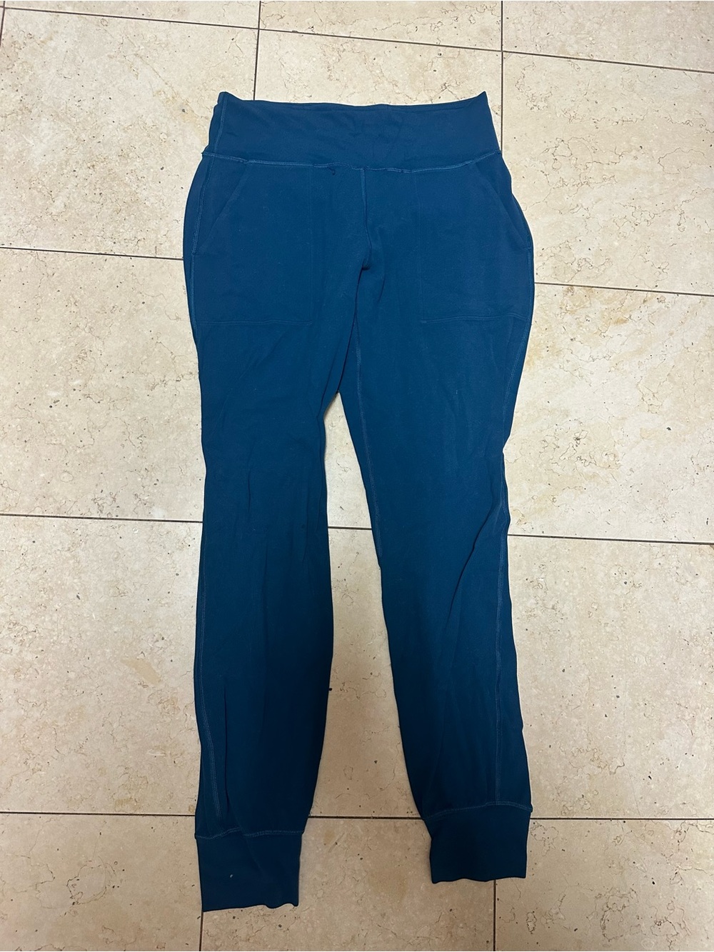 Lululemon Teal Stretch Jogger Leggings with Pockets - 6